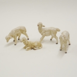 Schafe, Ziegen und andere Tiere aus Legno