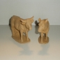 Ochs und Esel 15-16 cm  natur