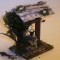 Brunnen drehbar mit  Schindeldach und Mauerbrunnen  (Licht) NEU