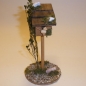 Standvogelhaus (NEU) mit Holzvogel 13 cm hoch