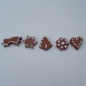 Lebkuchen 5-teilig, für die Puppen- oder Weihnachtsbäckerei