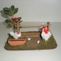 Futterstelle für Hahn und Huhn