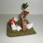 Futterstelle für Hahn und Huhn