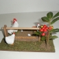 Futterstelle für Hahn und Huhn