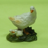 Gans mit Nachwuchs