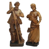 Bauer und Bäurin (Paar) Handarbeit