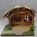 Holzstall, verputzt / 14 - 22 cm