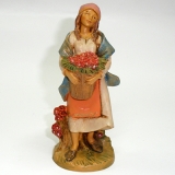 Mädchen mit Blumenkorb