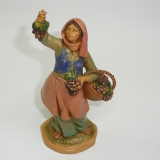 Frau mit Trauben