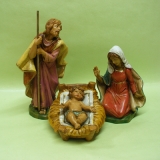 Familie  mit losem Jesuskind, wunderschön dezent bemalt