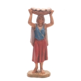 Frau trägt  Brotschale (NEU)