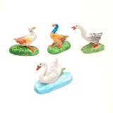 4-er Set  2 Enten, 1 Gans , 1 Schwan,