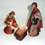 Familie  mit losem Jesuskind, wunderschön dezent bemalt