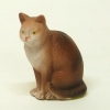 wunderschöne sitzende Katze in braun, Barkalit