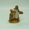 Frau und Mädchen tragen Obstkörbe zur Krippe ( Ava e Lea ) Sondermodell