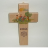 Kinderkreuz aus Holz (Freundschaft)