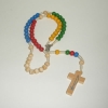 Rosenkranz, Holzperlen bunt